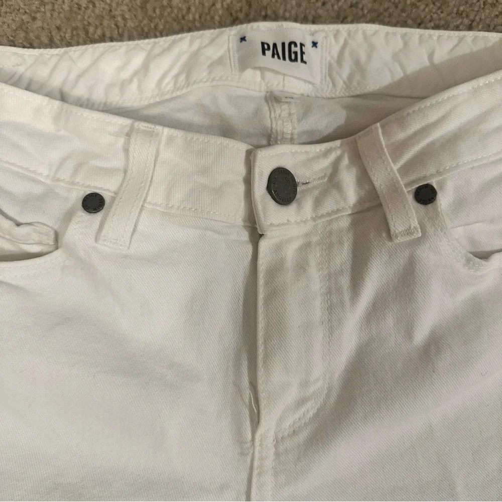 Paige White Women's Jeans Skyline Ankle Peg Size 28 Inseam 28 Pants Old Money - Picture 4 of 10
